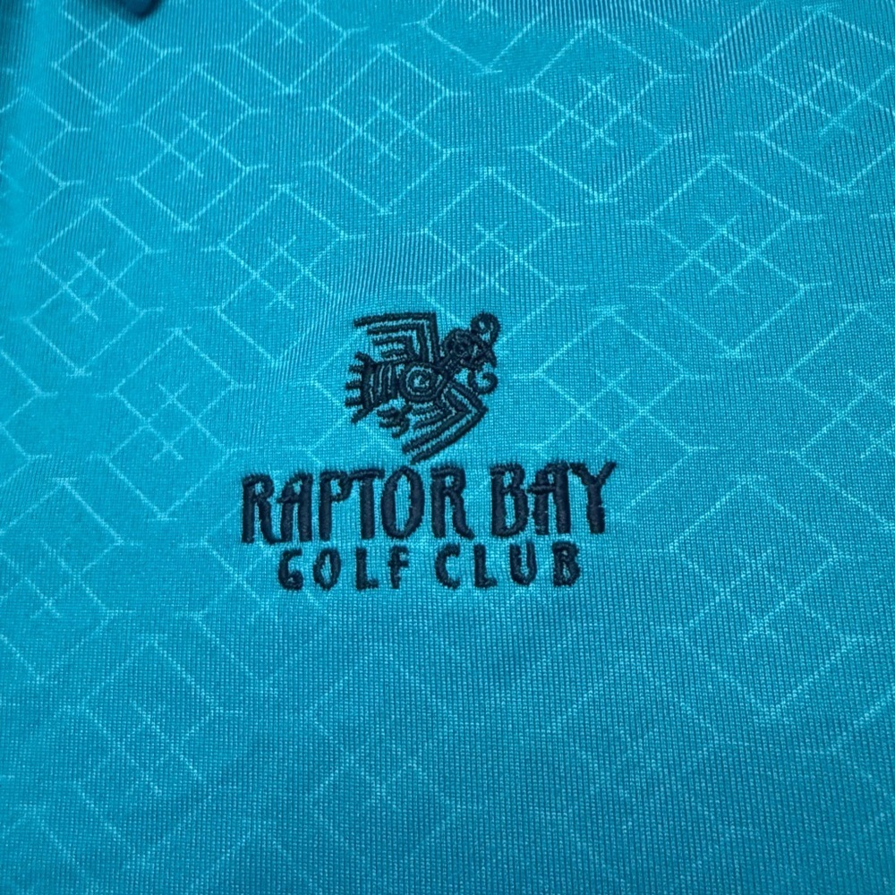 Greg Norman PlayDry Raptor Bay Golf Club Polo Performance Shirt Mens Large - Picture 4 of 8